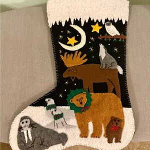 Handmade Animal Christmas Stocking